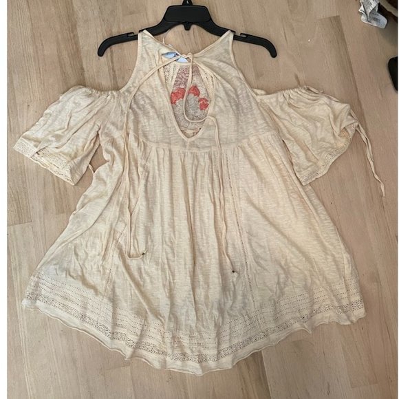 NWT Free People Fast Times Cold Shoulder Blouse size Small - Picture 3 of 8